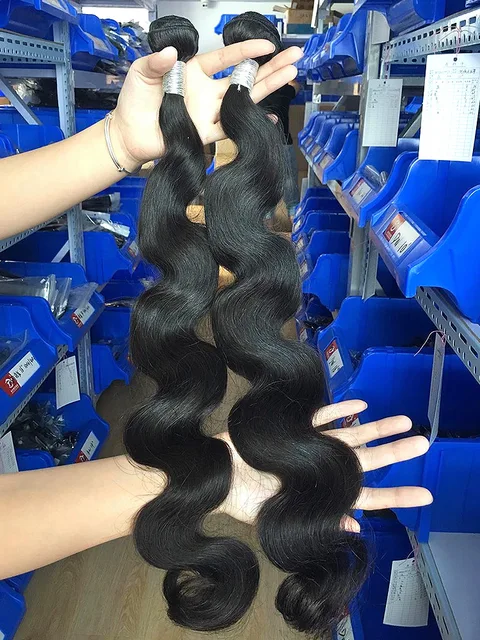 Luvin 28 30 32 34 40 Inch 1 3 4 Brazilian Hair Weave Bundles Body Wave Remy Human Hair Natural Double Drawn 2