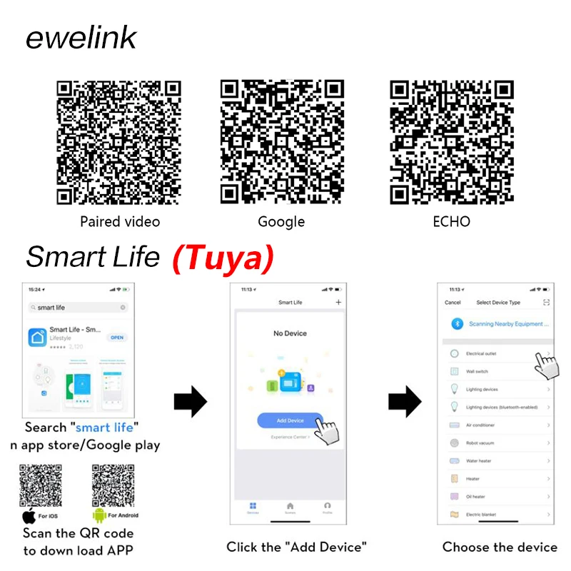 EU-Standard-Tuya-Smart-Life-ewelink-1-2-3-Gang-1-Way-WiFi-Wall-Light-Touch