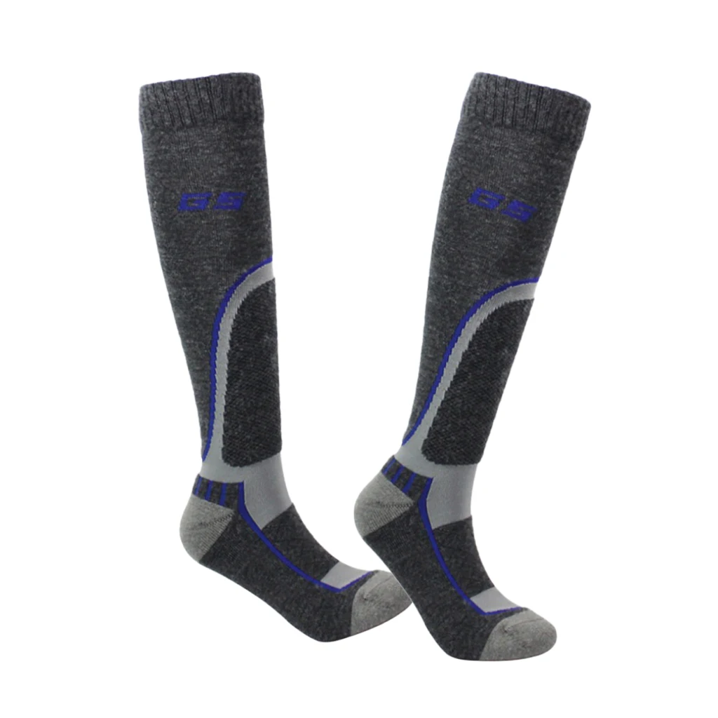Adult Child Wool Blend Holding Winter Warm Ski Snow Stretchy Long Socks Winter Ski Socks