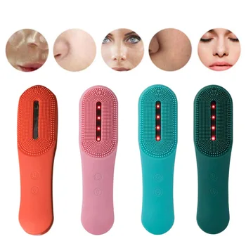 

Facial Electric Cleansing Brush Ultrasonic Vibration Electric Facial Cleanser Machine Waterproof Silicone Face Massager Recharge