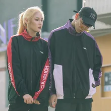 Осенне-зимний Тренч, европейские, американские уличные тренчи для пары, мужские куртки в стиле пэчворк, свободные тренчи с воротником