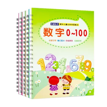 

6 Books/set Reusable Children's Copybook For Calligraphy Hand Writing Practice Word Book For Kids Baby Art Book libros Toy