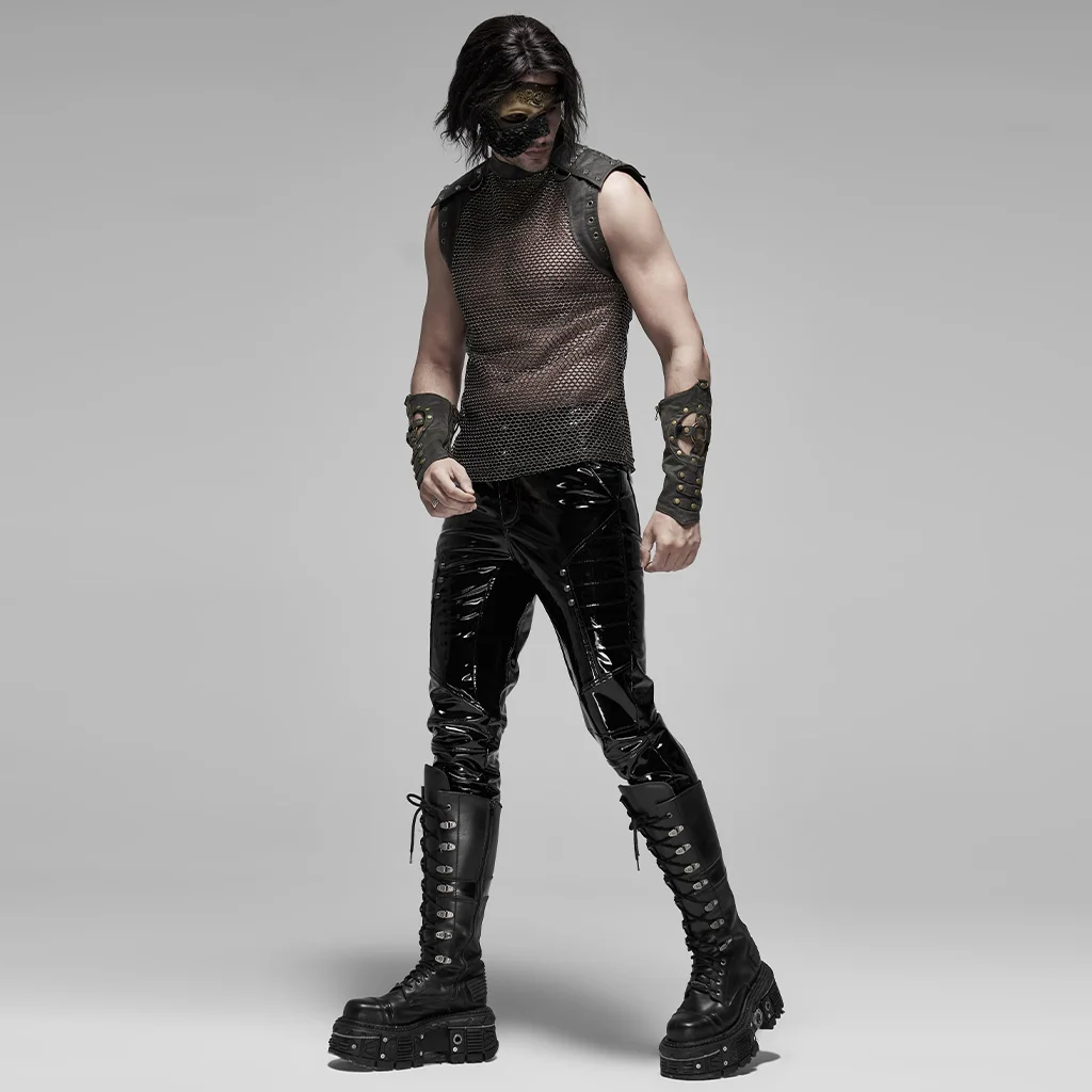 Перчатки мужские с вырезами в стиле стимпанк|Мужские перчатки| |