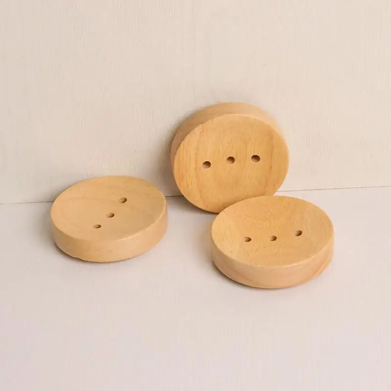 New Arrival Natural Wooden Soap Holder Simple Design Round Soap Dish Home Bathroom Supplies LX8395