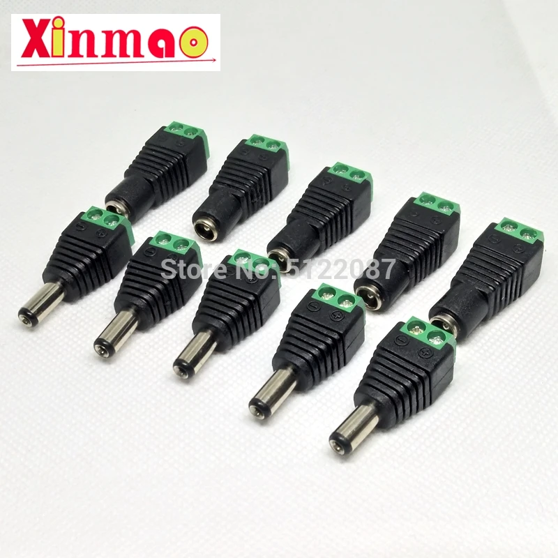 5 Set CCTV Cameras 2.1mm x 5.5mm Female Male DC Power Plug Adapter Jack Connector Socket | Обустройство дома