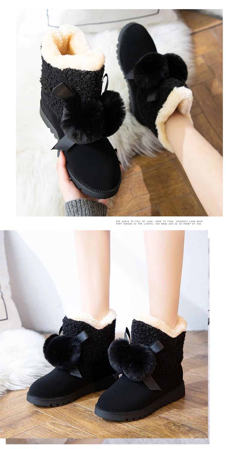 Shoes White Mid-Calf Boots Luxury Designer Australia Booties Ladies Low Heels booties Lace Up Winter Footwear Boots-women Round