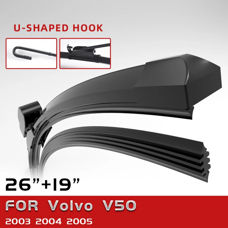 Двухсторонние резиновые щетки стеклоочистителя CELANOVA для Volvo V50 2003-2005 26 дюймов + 19 |