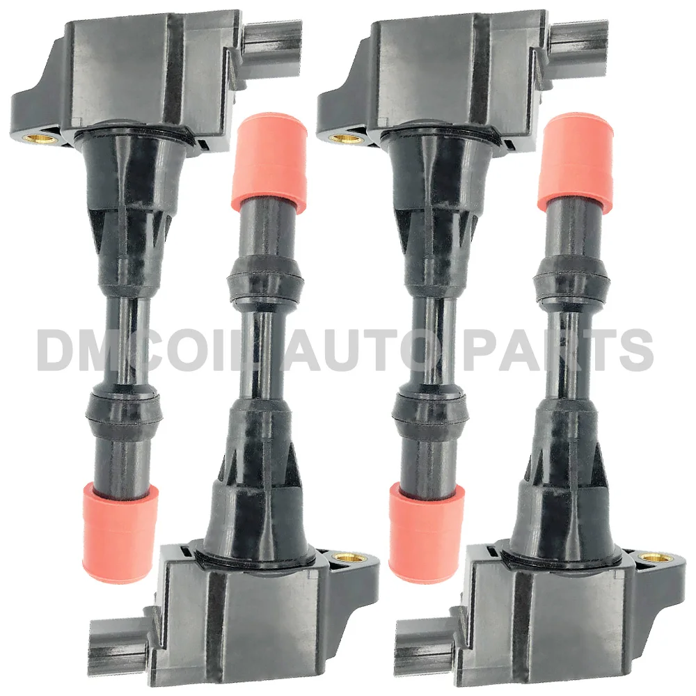 4 Pcs Front Row Ignition Coil With Resistance For Honda Civic Vii Viii