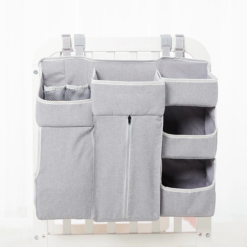 Портативный органайзер для детской кроватки, подвесная сумка для детской кроватки, сумка для хранения пеленок, Комплект постельного белья