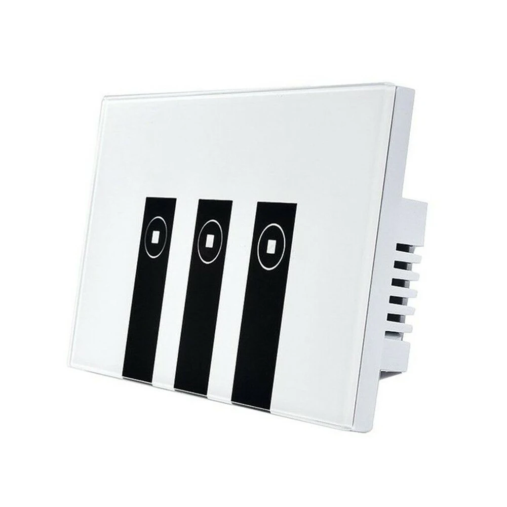 

Wall Panel Bedroom Light Switch Hall Timing Touch Voice Control 3 Gang Smart WIFI Home Modern APP Remote Fire Retardant