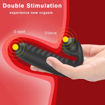 Finger Vibrator Female Vagina Clitoris Stimulator G Point Vibrating Massager Masturbator Sex Toys for Lesbians Women Exciter 1