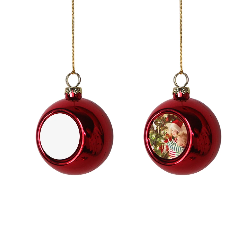 Blank Sublimation Christmas Ball Ornaments Sublimation Ink Transfer