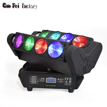 

8*12w Led Spider Moving Beam Dmx512 control Moving Head Light Professional Stage& Dj/Stage Lighting Effect