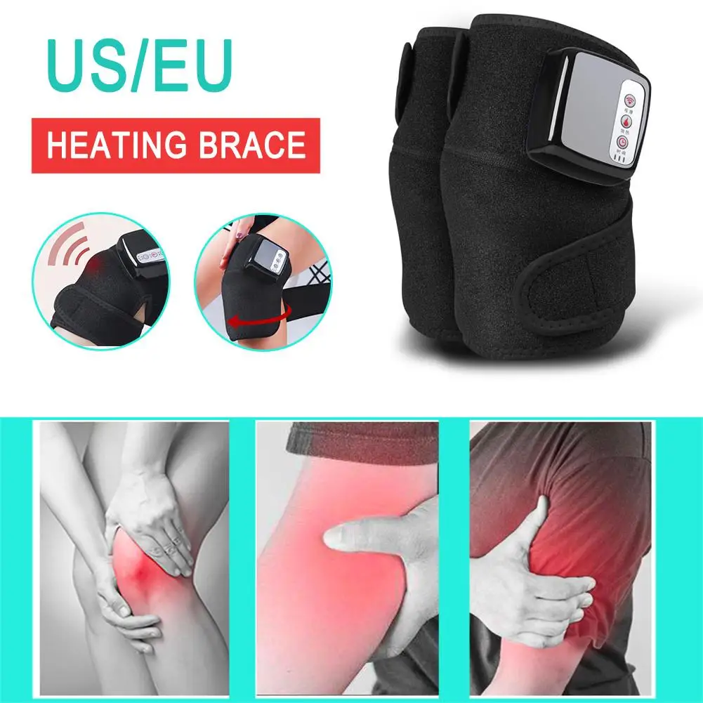 

Multifunctional Rechargeable Fever Knee Joint Knee Massager Heated Vibration Knee Brace Wrap Heating Massage For Pain Relief