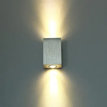 

Simple Creative 6W Led Double Luminous Decoration Wall Light Fixture Wall Lamp Decoration Light for Restroom Bedroom Balcony