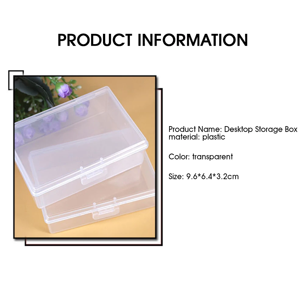Transparent Plastic Boxes Playing Cards Container Plastic Storage Case Packing Poker Game Card Box For Pokers Set Wholesale