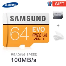 SAMSUNG tarjeta de memoria Micro SD 32G 64G 128G tf MicroSD tarjetas SDHC SDXC Max 95 M/s EVO GB 32GB 64gb 128GB C10 TF Trans Flash tarjeta Micro