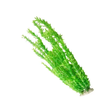 

1pc Artificial Aquatic Plant Plastic Green Lifelike Decorative Landscape Ornament for Aquarium