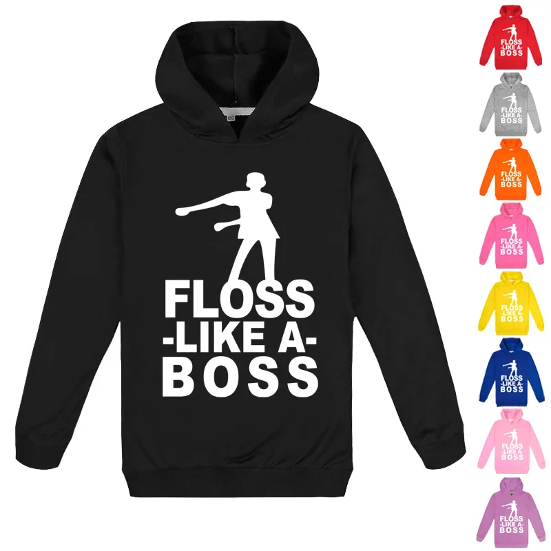 

2-16Y FLOSS LIKE A BOSS Hoodie Kids Dabbing Graphic Clothes Toddler Girls Sweatshirts and Hoodies Coat Baby Boys Sweater Jumper