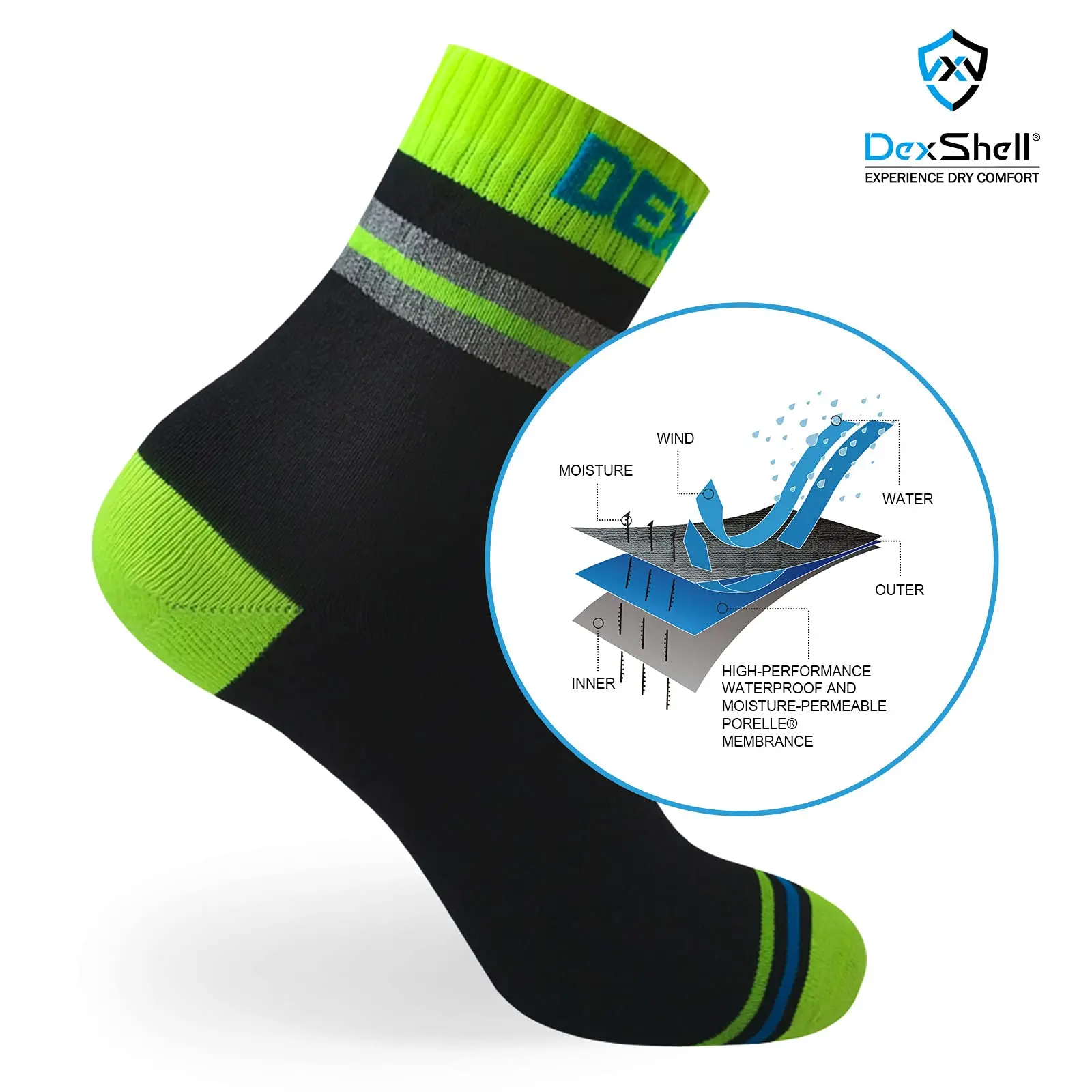 Waterproof Breathable Men And Women Socks Merino Wool Thermal Warm For Hiking Camping Running Cycling Fishing Trekking