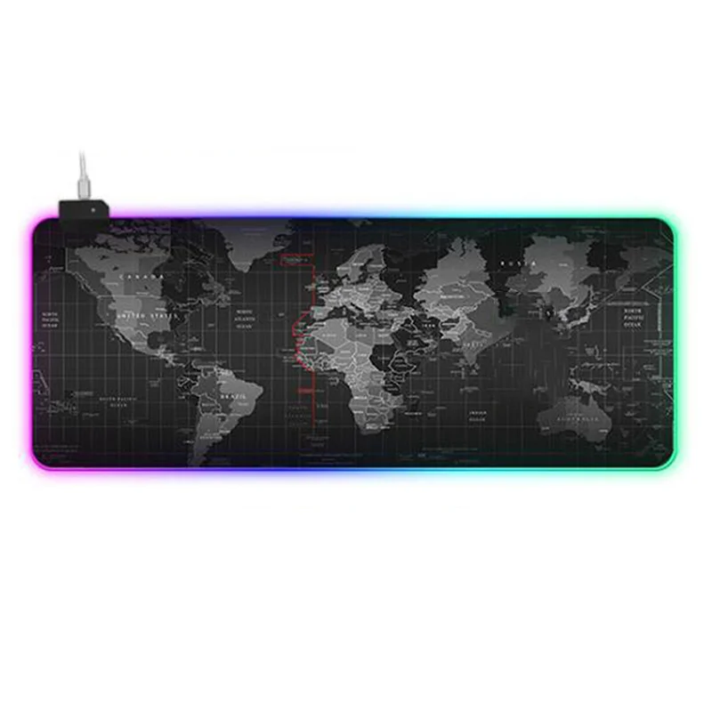  Large Gaming Mouse Pad Gamer World Map Locking Edge Keyboard Mouse Mat Gaming Grande Desk Mousepad 