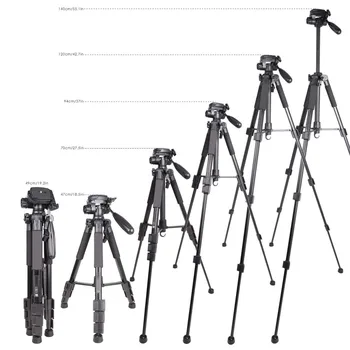 

KEBIDU Q111 Foldable Lightweight Travel Aluminum Camera Tripod&Pan Head Portable Tripod Monopod for SLR DSLR Digital Camera
