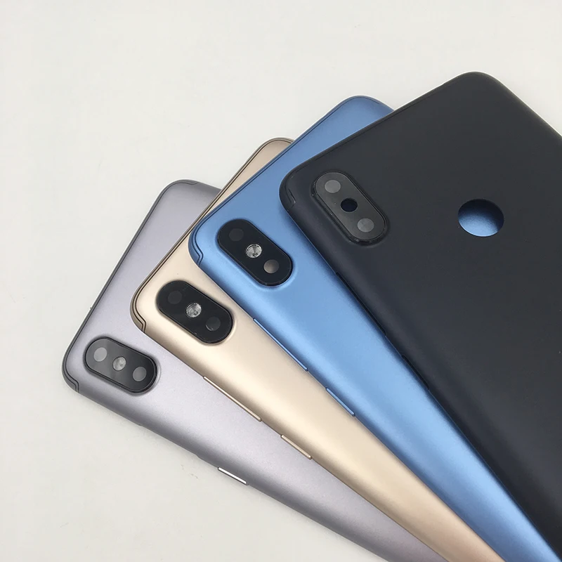 Xiao mi Red mi S2 Задняя крышка батареи красный mi S 2 задняя крышка корпуса задняя дверь камера Стекло объектив Запасные части+ боковой ключ с логотипом