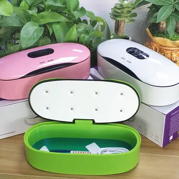 

Eyelash Beauty Makeup tool sterilization box Portable UVC band ultraviolet disinfection box USB charging LED sterilization box