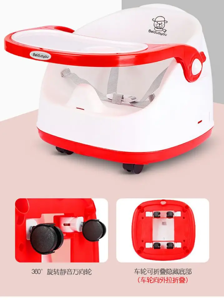 

Children Dining Chair Box-Sliding Multi-functional Baby Dining Table Foldable Children Table