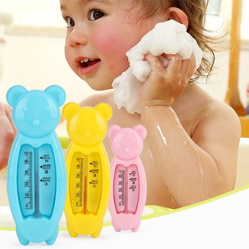 Baby Bear Shape Floating Thermometer Water Temperature Bath Bathroom Toys XS 