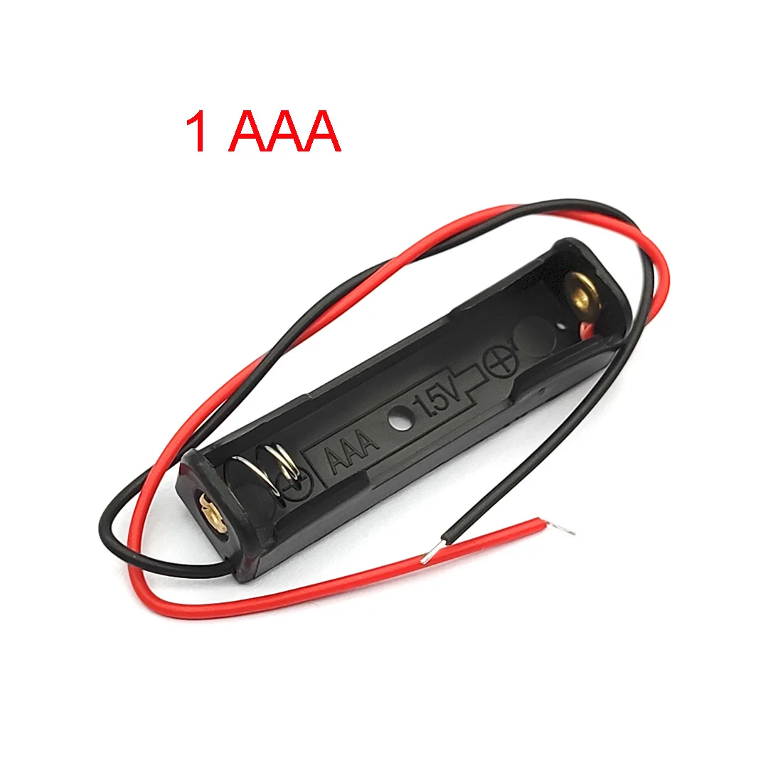 AAA Battery Case 1/2/3/4 Slot With Leads
