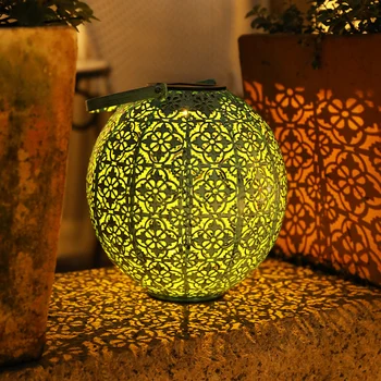 

Retro Solar Lamp solar lanterns Waterproof Garden LED Solar Light Landscape Lamp Hollow Lamp Lantern for Garden Decoration D30