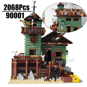 

2068pcs The Old Fishing Store 21310 City Creator DIY Street View Model Building Blocks SY1147 90001 By DHL