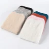 Angora Rabbit Fur Hat for Women Winter Warm Fur Knit Beanie Hats with Cat Ears for Girls 4