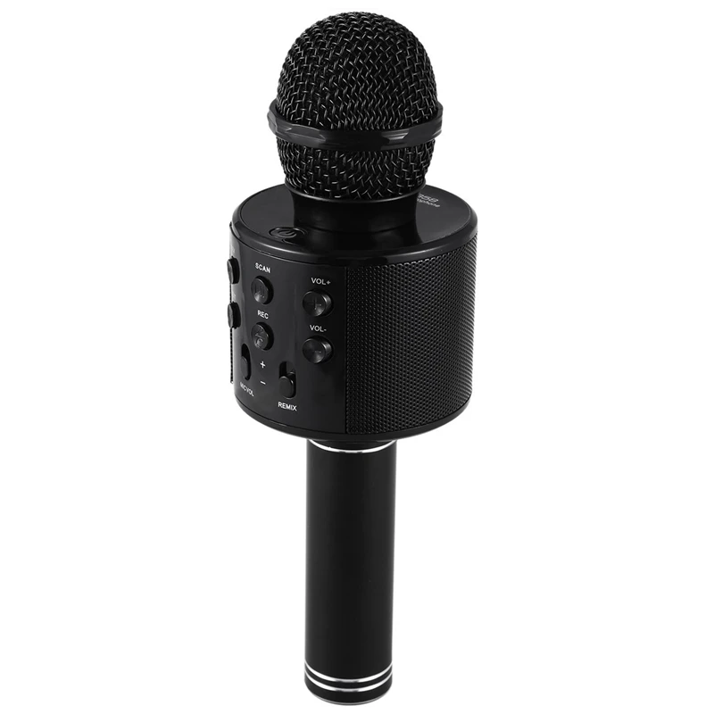Профессиональный Bluetooth беспроводной микрофон для караоке портативный Bluetooth мини домашний KTV для воспроизведения музыки и пения динамик плеер