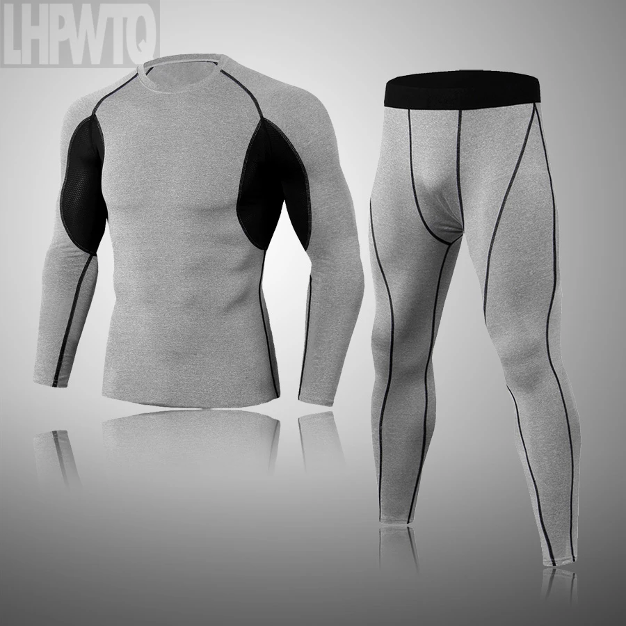 Brand Men's Thermal Underwear For Men Male Thermo Clothes Long Johns Set Tights Winter Long Compression Underwear Quick Dry under armour long johns