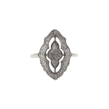 

100% 925 Sterling Silver Pan Ring Creative Retro Petal Window Hollowed Out Simple Ring For Women Wedding Party Fashion Jewelry