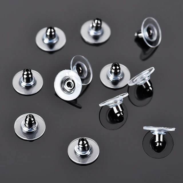 Transparent Small Rubber Stoppers 100pcs Stud Earring Silicone Round Ear  Plugging Blocked Earring Backs Stoppers Ear Accessory - AliExpress