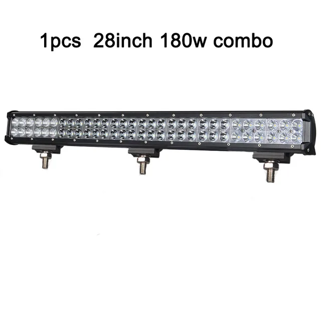 12 ''22'' 20 ''28'' 36 ''12 V 24V внедорожный светодиодный светильник, комбинированный точечный прожектор 20'' 126W светодиодный рабочий светильник для джипа автомобиля 4WD грузовика внедорожника ATV - Цвет: 28inch 180w
