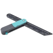 Règle de mesure de marquage rapide, avec verrou, Angle réglable, outil multifonction pour le travail du bois 