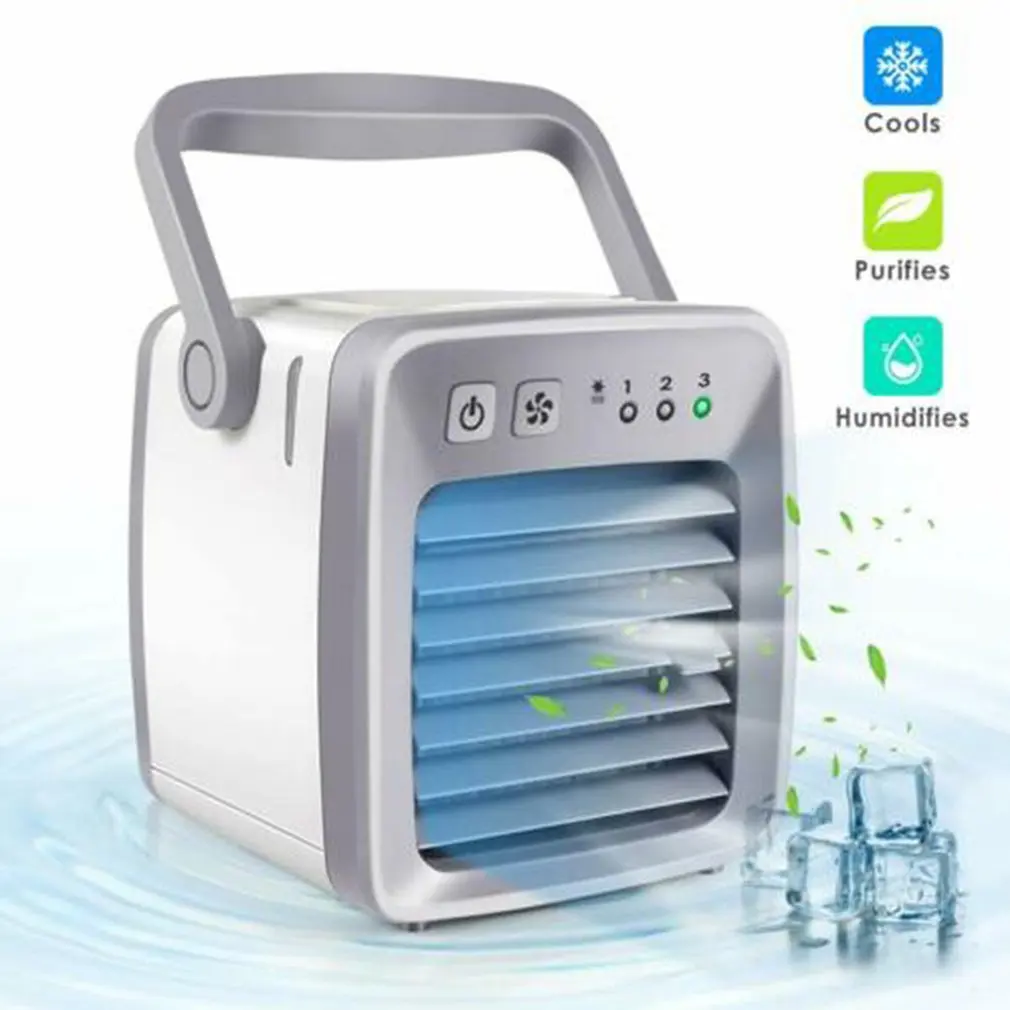 

Home Office Portable Size Air Cooler Cooling Fan Air Personal Space Cooler Compact Mini Air Conditioner Device