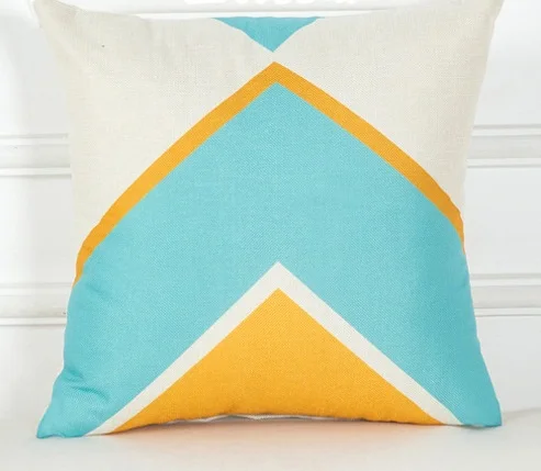 02 New Cojines Bule Yellow Throw Pillow Case Sofa Car Waist Cushion Cover Home Decor Kussenhoes Housse de Coussin Pillowcases - Цвет: 02