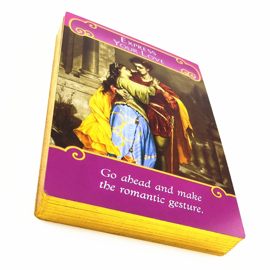 Полный английский Романтика ангелы оракул карты колода таинственные карты Таро руководство-гадание fate fortune карточная игра