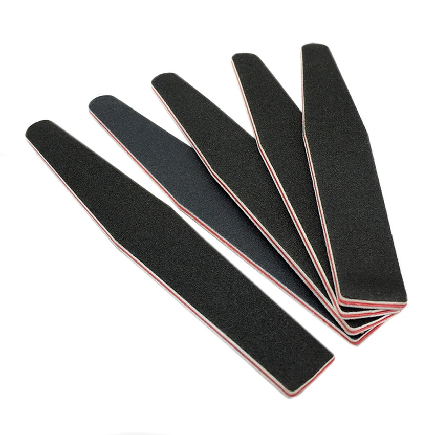 Дизайн ногтей маникюрный дизайн пилка для 100/180 изогнутый двусторонняя наждачная