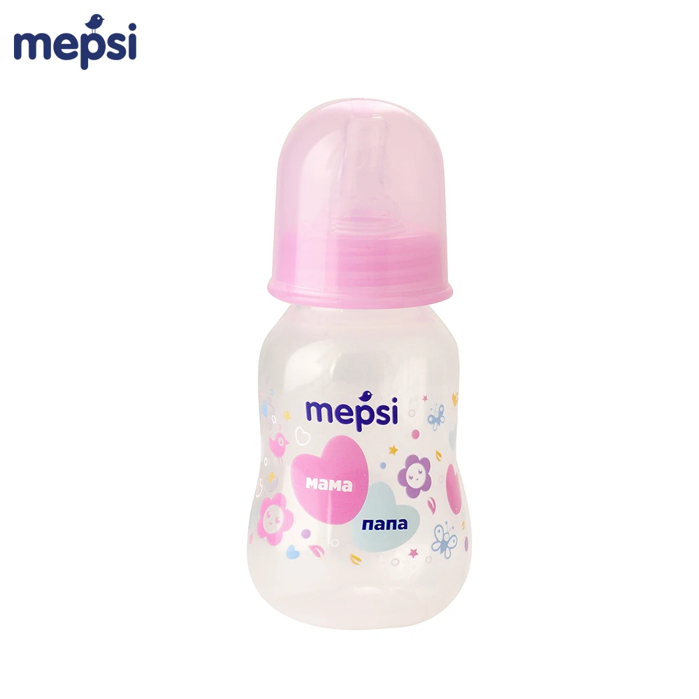 Бутылочка для кормления MEPSI 125 мл. 0+, в ассортименте