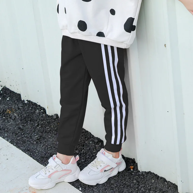 

Autumn Winter boys and girls trousers stripe sport pants for girls and boys kids pants