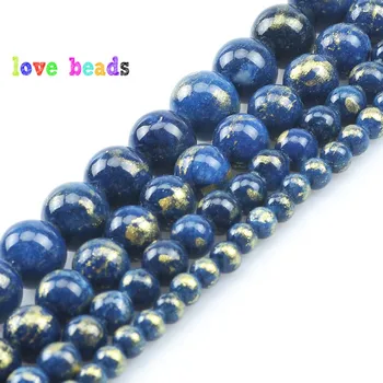 

4/6/8/10mm Natural Minerals Stone Dark Blue Lapis Lazuli Jades Spacer Beads for Jewelry Making DIY Bracelet Necklace Accessories