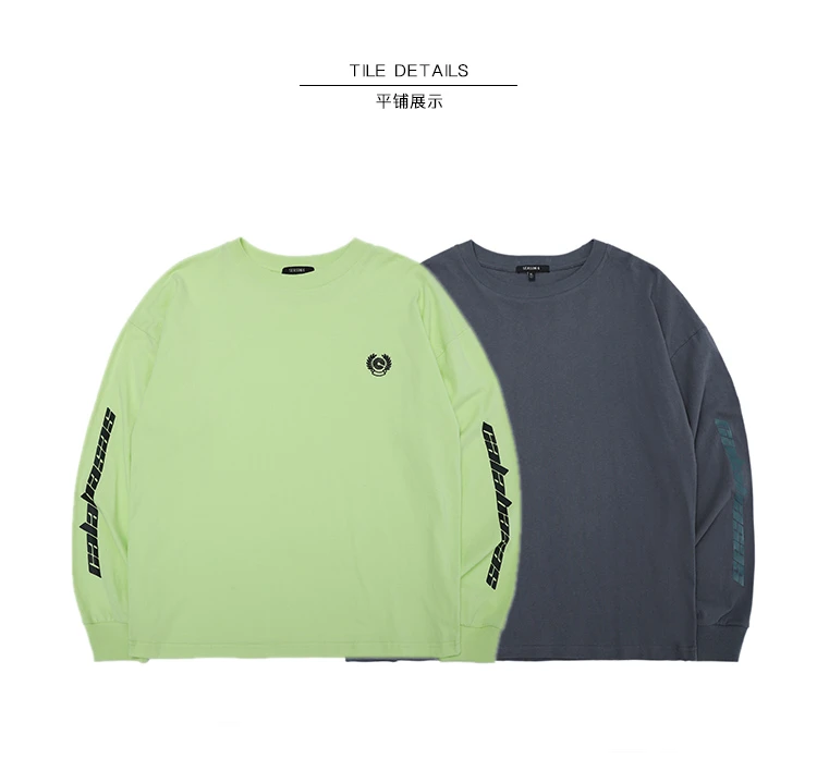 calabasas long sleeve color neon orange