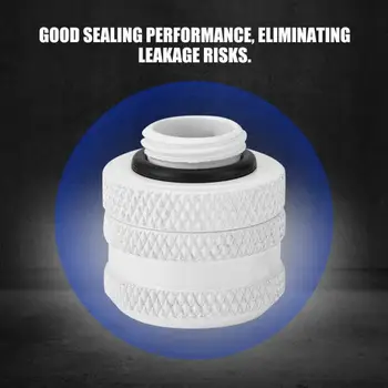 

Water Cooling Fittings 2 Pcs / Pack Water Cooling Compression Fittings for Rigid Acrylic Tube OD 14MM White Fan Cooling