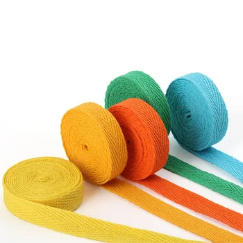 

50 Meters/Roll 10mm Cotton Herringbone Twill Webbing Bias Binding Tape For Wrapping Clothes Bags Sewing Tape DIY Craft